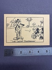 1930s Mickey Mouse Whitman Publishing Dual Sided Card Distr Weapons / Trouble on picture