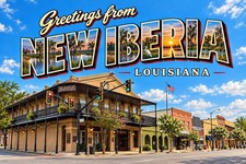 Greetings From New Iberia LOUISIANA 4x6 Modern Postcard E471 picture