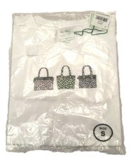 Cute Vera Bradley SMALL White Short Sleeve HANDBAG TOTES  TEE  Tshirt NWT #2  picture