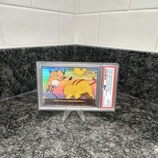 Topps 2000 Pokémon TV Animation EP14 Electric Shock Showdown RAINBOW FOIL PSA 8  picture