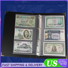 300pcs Banknote Album Book Collection Storage Sheet Paper Money Currency Page US picture