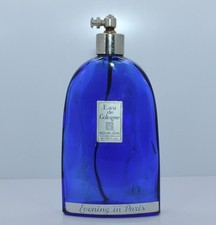 VTG Evening in Paris Bourjois 3 1/2 FL OZS. Eau de Cologne Cobalt Blue Bottle picture