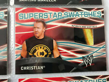2011 WWE TOPPS SUPERSTAR SWATCHES AUTHENTIC SHIRT RELIC CHRISTIAN 3 COLORS picture