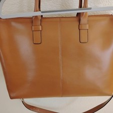 '馃Lodis Audrey Wilhelmina Tan Leather Work Satchel Tote Bag馃 Sleek, minimalist picture