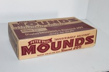 Vintage Peter Paul Mounds & Almond Joy Candy Bar Display Box Advertising Sign picture