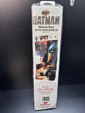 VTG 1989 Batman DC Comics Deluxe Auto Car Sun Shield Made in USA New Sealed picture