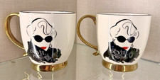 DEVIL WEARS PRADA MIRANDA 2 Gold Footed & Handled Mugs NWT picture