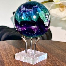 403G  Natural fluorite crystal products, beautiful colored fluorite balls for tr picture