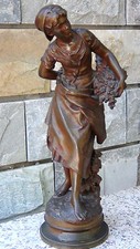 ANTIQUE 19c ORIGINAL MATHURIN MOREAU(1822-1912,FRENCH) 