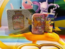 Pokémon 30th Anniversary Celebration Sylveon ex tin + mini tin + Booster Bundle picture