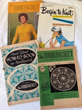 Lot of vintage  sewing knitting needlework books magazines picture