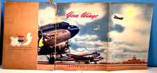 1940's United Air Lines Company Historical Review Brochure Routes & Maps picture