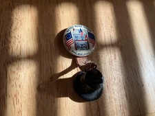 1910s PATRIOTIC BETSY ROSS HOUSE AMERICAN FLAG LIBERTY BELL PINBACK PHILADELPHIA picture