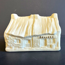 Vtg Belleek Irish Skelligs Lane Cottage Votive Parian China  Signed 1996 picture
