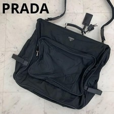 PRADA Outdoor Garment Bag Costume Case Nylon Black Triangle Logo VHTF Designer P picture