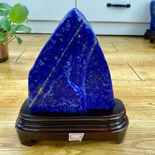 3.9LB Lapis Lazuli Freeform Polished Rough Tumble Healing Crystal Specimen Sto picture