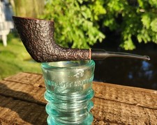 Vintage Savinelli Oscar 904 KS Rusticated Aged Briar Half-Bent Dublin/Yachtsman picture