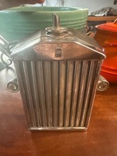Rolls Royce Vintage Ruddspeed LTD Chrome Radiator Grill Flask Decanter Barware picture