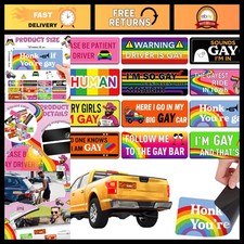 12 Pcs Funny Rainbow Car Magnets - Bumper Stickers, Prank Gifts, Stylish Decor picture