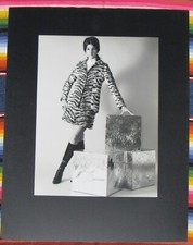 PAIR WILD VINTAGE 60S FASHION PHOTOGRAPHS DOUG WILKINS SIGNED MID CENTURY MODERN picture
