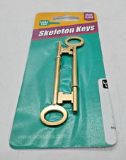 Lucky Line Skeleton Key 2 Pack Combo Flat and Notch Tip for Antique Doors 87202 picture