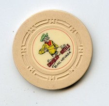 1.00 Chip from the Crumley Hotels Casino Elko Nevada Roulette H Cream picture