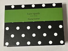 Kate Spade Cabana Dots Playing Card Set of 2, 54 Cards Per Set Brand New in Box picture
