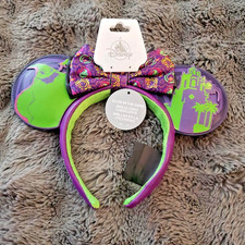 Disney DCA Oogie Boogie Bash 2025 Minnie Ears Glow In Dark picture