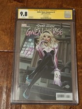 Spider-Gwen: Gwenverse #5 CGC 9.8 Virgin Edition Signed By Greg Land Marvel picture