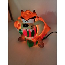 Vintage 1997 Looney Tunes Tasmanian Devil Taz Christmas Blow Mold Light Figure picture