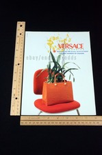 1996 Versace Accessories Purse Flower New York Magazine Page Print Ad Poster 90s picture