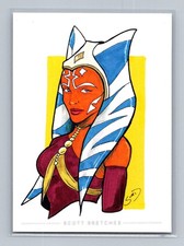 Ahsoka Tano - Scott Sketches Trading Card Print Fan Art picture