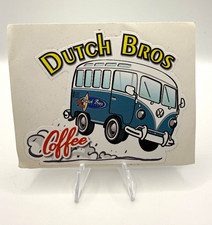 Rare Vintage Dutch Bros Coffee VW Bus Sticker Old Logo Kombi Van HTF Decal picture