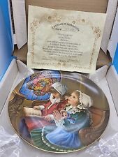 Boxed w/ COA “GIVING THANKS” November 1985 A Childhood Almanac Plate Collection  picture