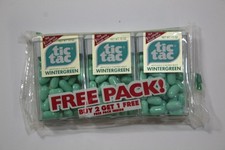 Vintage Tic Tac Wintergreen 3 Pack NOS 1995s 1½ Calorie Breath Mints Novilty picture