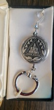 Vintage NIB Jobs Daughters International Silvertone Keychain Latin IYOB FILIAE picture