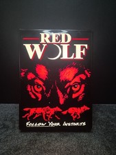 Vintage 1995 Red Wolf Beer Light Up Sign Tested Working Rare  picture