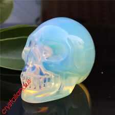 1pc opalite quartz skull Quartz Crystal hand carved reiki healing 2'' picture