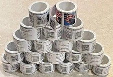 20 Rolls of 100 USPS Postage Stamps, Totaling 2000 Pieces 2024 US FAST SHIPPING picture