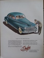 1949 vintage Dodge Vehicle print ad, Post World War ll picture