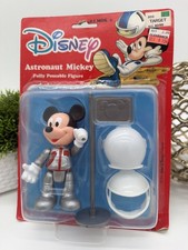 Vintage Disney Astronaut Mickey Poseable Figure Arco 6195 Carded Helmet picture