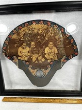 antique advertising framed fan Little Daiseys Green Pastures Mansfield 1930  picture