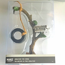 Make Market Miniature Tire Swing Tree Figurine, Boxed, 1 Pc (Resin/Plastic) picture