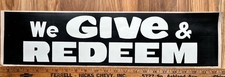 vintage we give & redeem  sticker  22