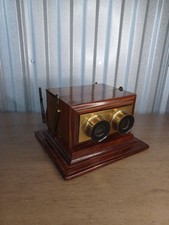Rare 1860s Smith, Beck & Beck London Achromatic Stereoscope Brass & Wood  See  picture
