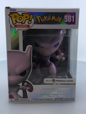 Funko Pop Mewtwo Pearlescent Pok mon Center Exclusive NOT MINT picture