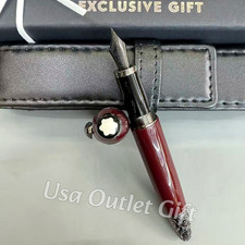 MONTBLANC Daniel Defoe Writers Limited Edition Burgundy Fountain Pen Gift picture