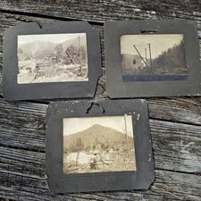 Antique Photographs Big Sandy River Bride Construction Late 1800's Early 1900's picture