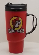 Buc-ee’s 34 oz Thermo-Serv Red Travel Mug Insulated Bucees Beaver Cup picture