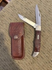 Vintage Case XX USA 6265SAB SS Folding Hunter Knife 8-dot 1972 W/Sheath VG picture